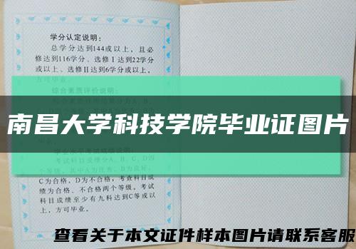 南昌大学科技学院毕业证图片缩略图