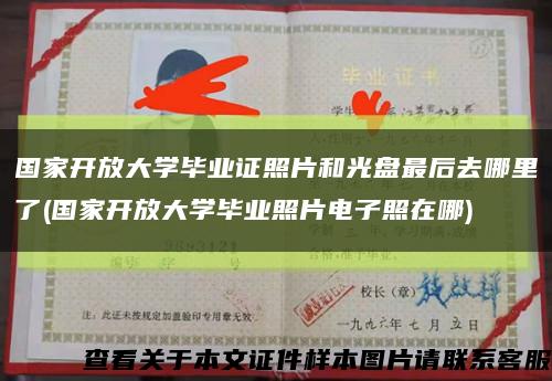 国家开放大学毕业证照片和光盘最后去哪里了(国家开放大学毕业照片电子照在哪)缩略图