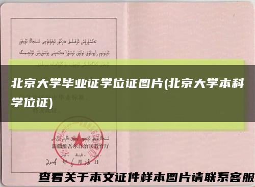 北京大学毕业证学位证图片(北京大学本科学位证)缩略图