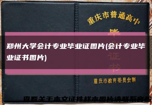 郑州大学会计专业毕业证图片(会计专业毕业证书图片)缩略图
