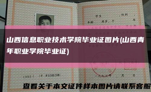 山西信息职业技术学院毕业证图片(山西青年职业学院毕业证)缩略图