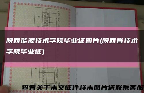 陕西能源技术学院毕业证图片(陕西省技术学院毕业证)缩略图