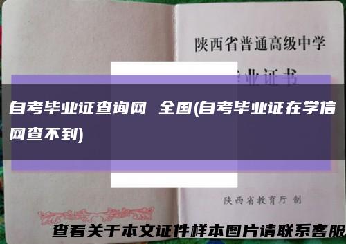 自考毕业证查询网 全国(自考毕业证在学信网查不到)缩略图