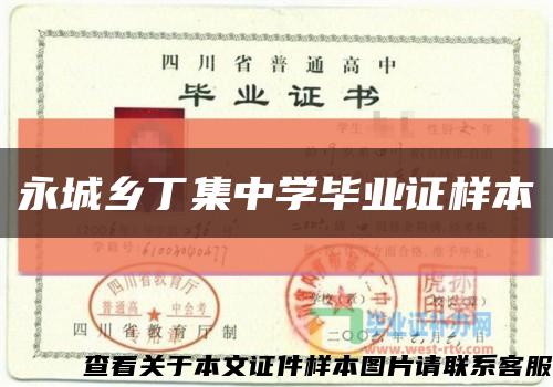 永城乡丁集中学毕业证样本缩略图