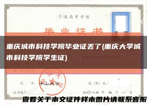 重庆城市科技学院毕业证丢了(重庆大学城市科技学院学生证)缩略图