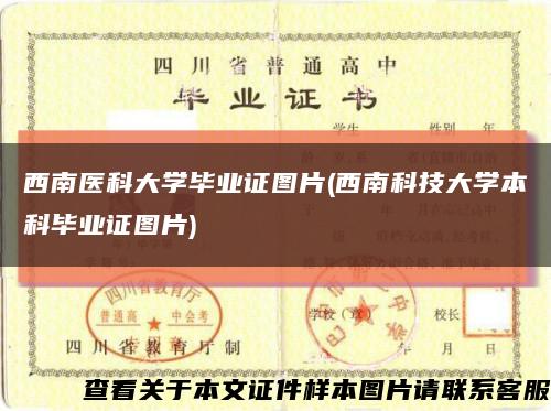 西南医科大学毕业证图片(西南科技大学本科毕业证图片)缩略图