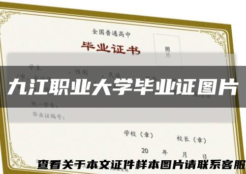 九江职业大学毕业证图片缩略图