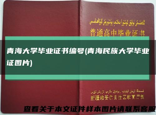 青海大学毕业证书编号(青海民族大学毕业证图片)缩略图