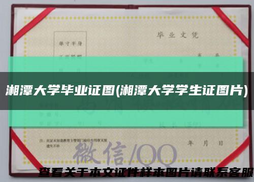湘潭大学毕业证图(湘潭大学学生证图片)缩略图
