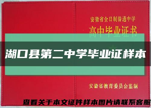 湖口县第二中学毕业证样本缩略图