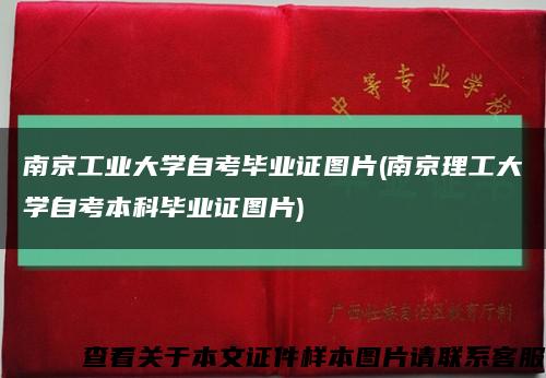 南京工业大学自考毕业证图片(南京理工大学自考本科毕业证图片)缩略图