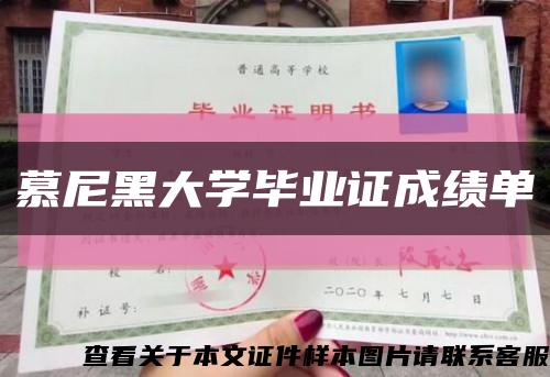 慕尼黑大学毕业证成绩单缩略图