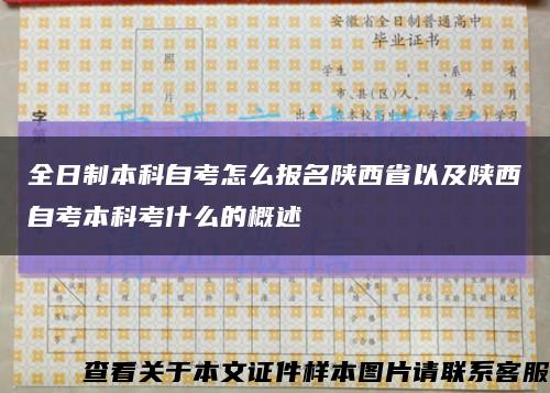 全日制本科自考怎么报名陕西省以及陕西自考本科考什么的概述缩略图