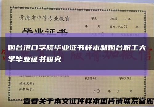 烟台港口学院毕业证书样本和烟台职工大学毕业证书研究缩略图