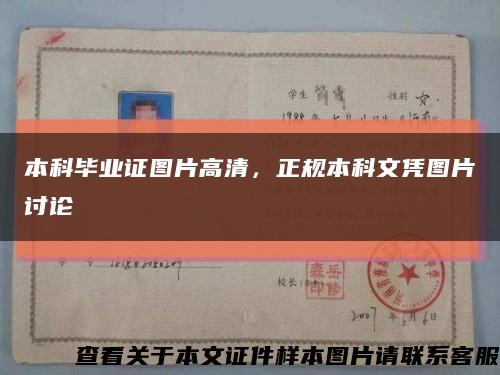 本科毕业证图片高清，正规本科文凭图片讨论缩略图