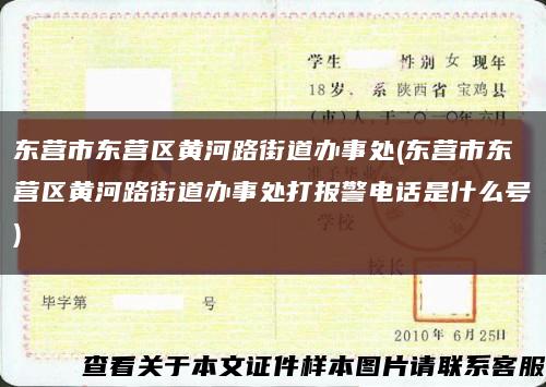 东营市东营区黄河路街道办事处(东营市东营区黄河路街道办事处打报警电话是什么号)缩略图