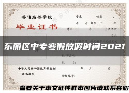 东丽区中专寒假放假时间2021缩略图