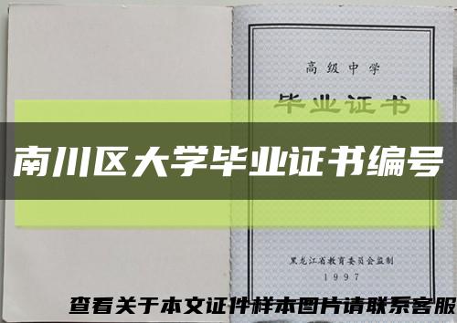 南川区大学毕业证书编号缩略图