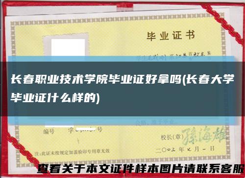 长春职业技术学院毕业证好拿吗(长春大学毕业证什么样的)缩略图