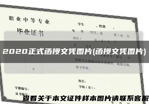 2020正式函授文凭图片(函授文凭图片)缩略图