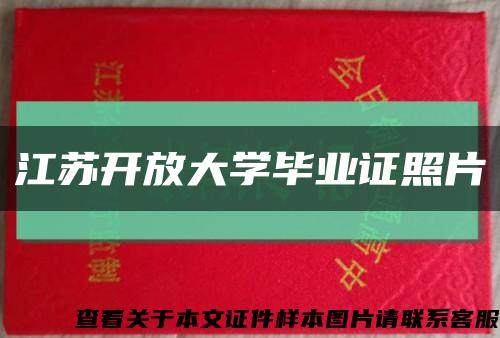 江苏开放大学毕业证照片缩略图