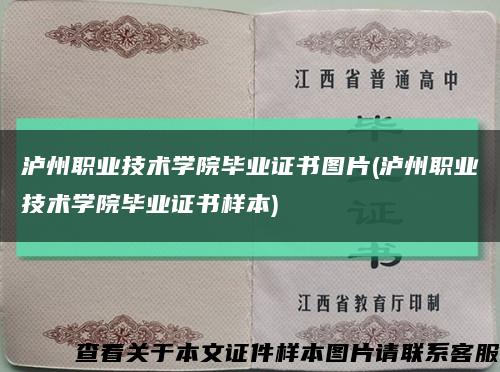 泸州职业技术学院毕业证书图片(泸州职业技术学院毕业证书样本)缩略图