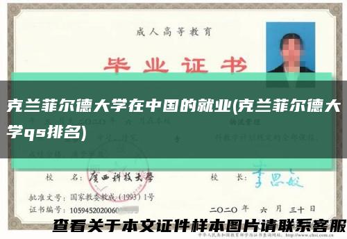 克兰菲尔德大学在中国的就业(克兰菲尔德大学qs排名)缩略图