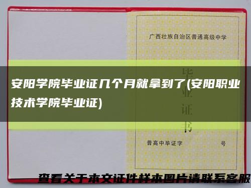 安阳学院毕业证几个月就拿到了(安阳职业技术学院毕业证)缩略图