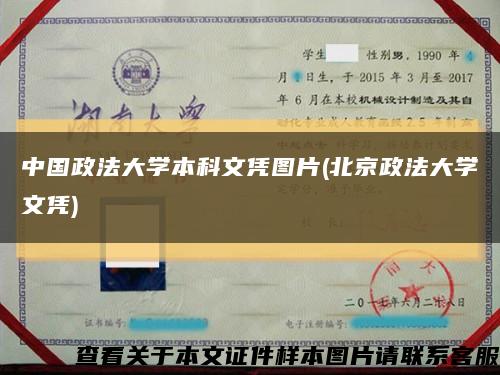 中国政法大学本科文凭图片(北京政法大学文凭)缩略图