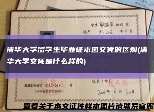 清华大学留学生毕业证本国文凭的区别(清华大学文凭是什么样的)缩略图