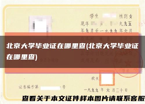 北京大学毕业证在哪里查(北京大学毕业证在哪里查)缩略图