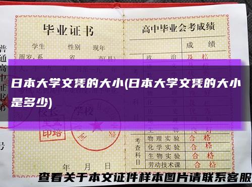 日本大学文凭的大小(日本大学文凭的大小是多少)缩略图