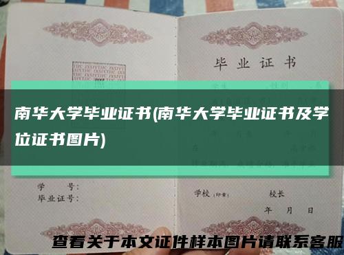 南华大学毕业证书(南华大学毕业证书及学位证书图片)缩略图
