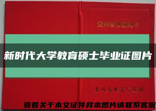 新时代大学教育硕士毕业证图片缩略图