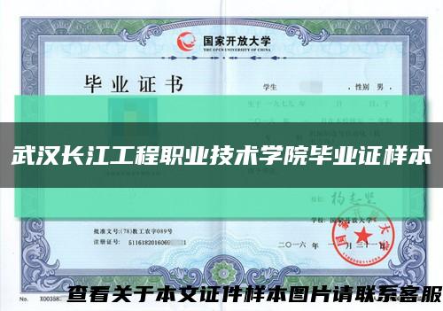 武汉长江工程职业技术学院毕业证样本缩略图