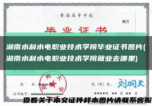 湖南水利水电职业技术学院毕业证书图片(湖南水利水电职业技术学院就业去哪里)缩略图