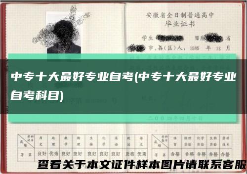 中专十大最好专业自考(中专十大最好专业自考科目)缩略图