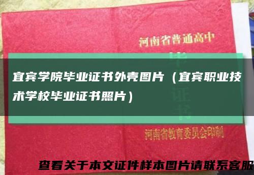 宜宾学院毕业证书外壳图片（宜宾职业技术学校毕业证书照片）缩略图