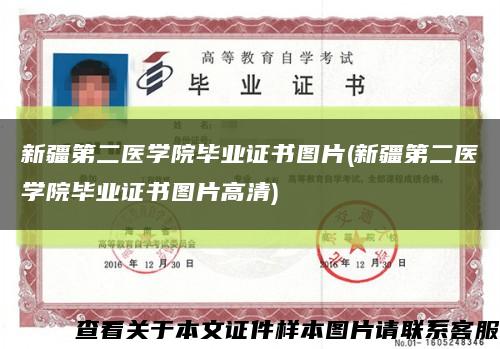 新疆第二医学院毕业证书图片(新疆第二医学院毕业证书图片高清)缩略图