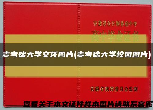 麦考瑞大学文凭图片(麦考瑞大学校园图片)缩略图