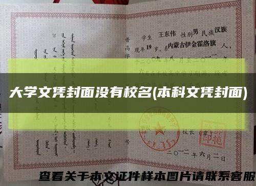 大学文凭封面没有校名(本科文凭封面)缩略图