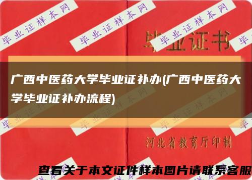 广西中医药大学毕业证补办(广西中医药大学毕业证补办流程)缩略图