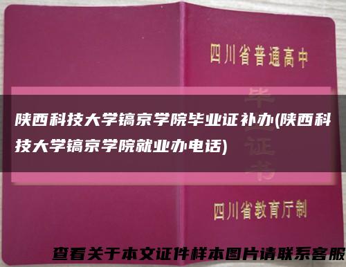 陕西科技大学镐京学院毕业证补办(陕西科技大学镐京学院就业办电话)缩略图