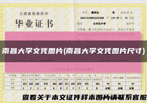 南昌大学文凭图片(南昌大学文凭图片尺寸)缩略图