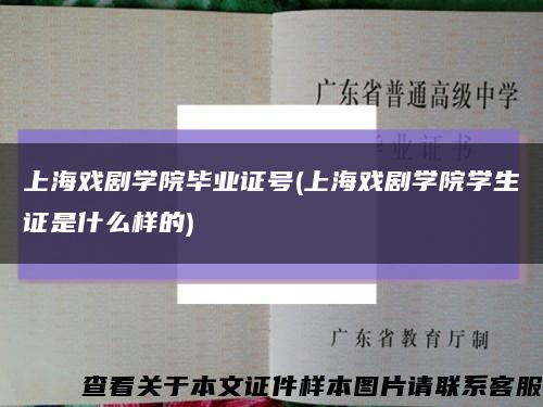 上海戏剧学院毕业证号(上海戏剧学院学生证是什么样的)缩略图