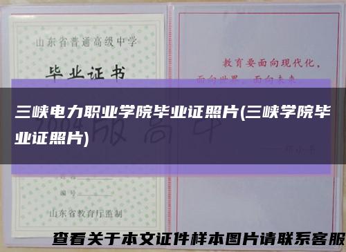 三峡电力职业学院毕业证照片(三峡学院毕业证照片)缩略图