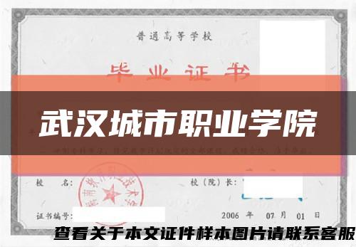 武汉城市职业学院缩略图