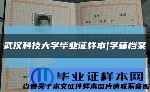 武汉科技大学毕业证样本|学籍档案缩略图