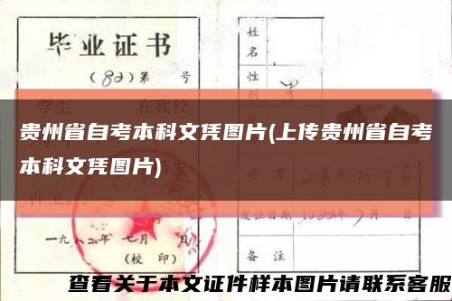 贵州省自考本科文凭图片(上传贵州省自考本科文凭图片)缩略图