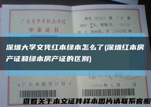 深圳大学文凭红本绿本怎么了(深圳红本房产证和绿本房产证的区别)缩略图